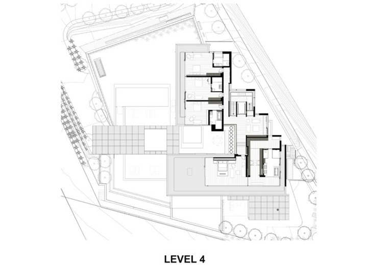 Nábytok v minimalistickom štýle - štvrtá úroveň domu snov minimalistický štýl výzdoba spálňa kúpeľňa štvrtý pôdorys