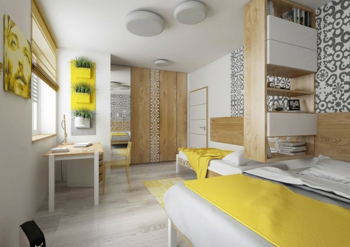 Nápady šatník žlté akcenty