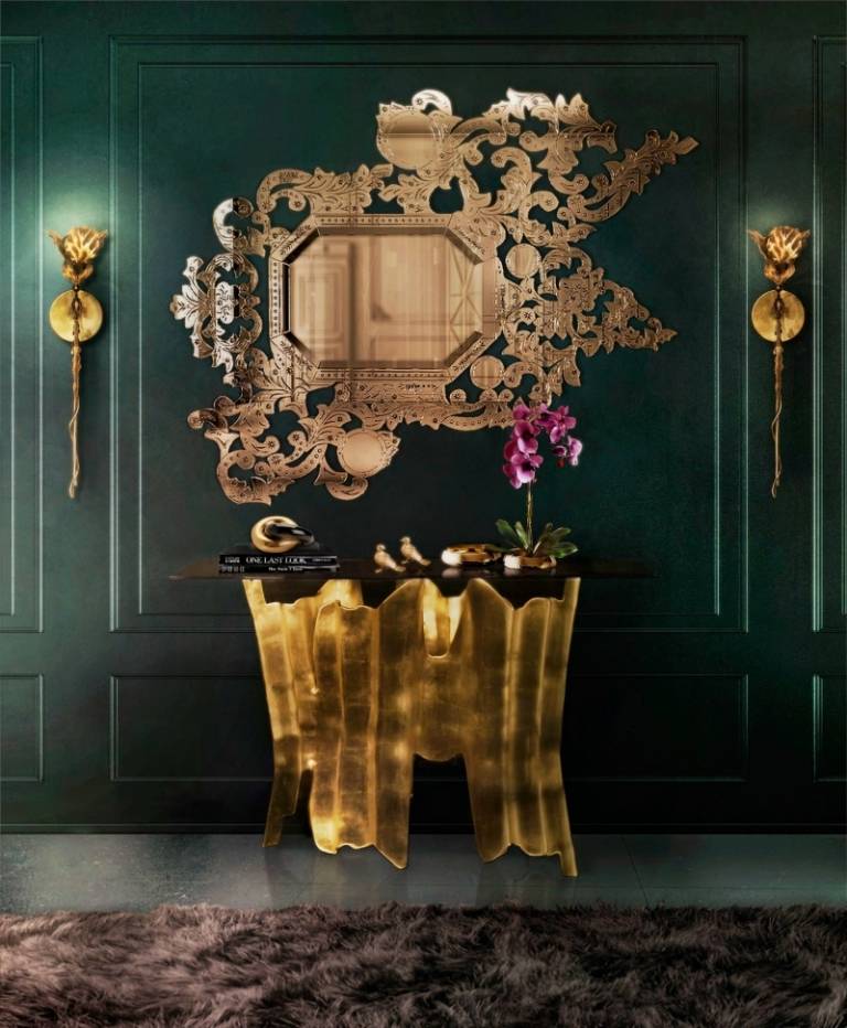 honosné kusy nábytku a doplnkov do domu zariadenie-nápady-2015-aktuálne-bývanie-trendy-opulentné-zrkadlo-čierne