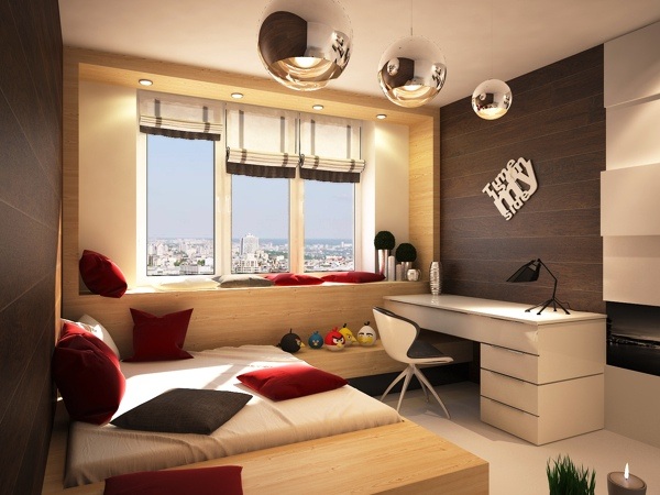 moderná miestnosť pre mládež zriadená myšlienkami drevená stena Dospievajúca izba zariadila nápady, nábytok, nábytok, drevená stena