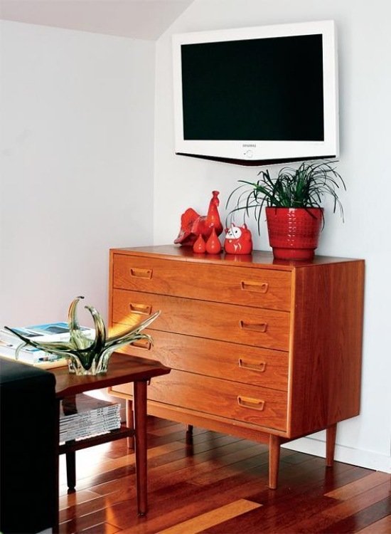 Nábytok do obývačky Teaková skriňa televízor s plochou obrazovkou Nábytok do obývačky Teaková skrinka televízor s plochou obrazovkou biely