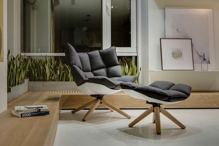 nápady na zariadenie-príroda-vzhľad-drevo-lavica-oblúk konopné rastliny-relax-kreslo