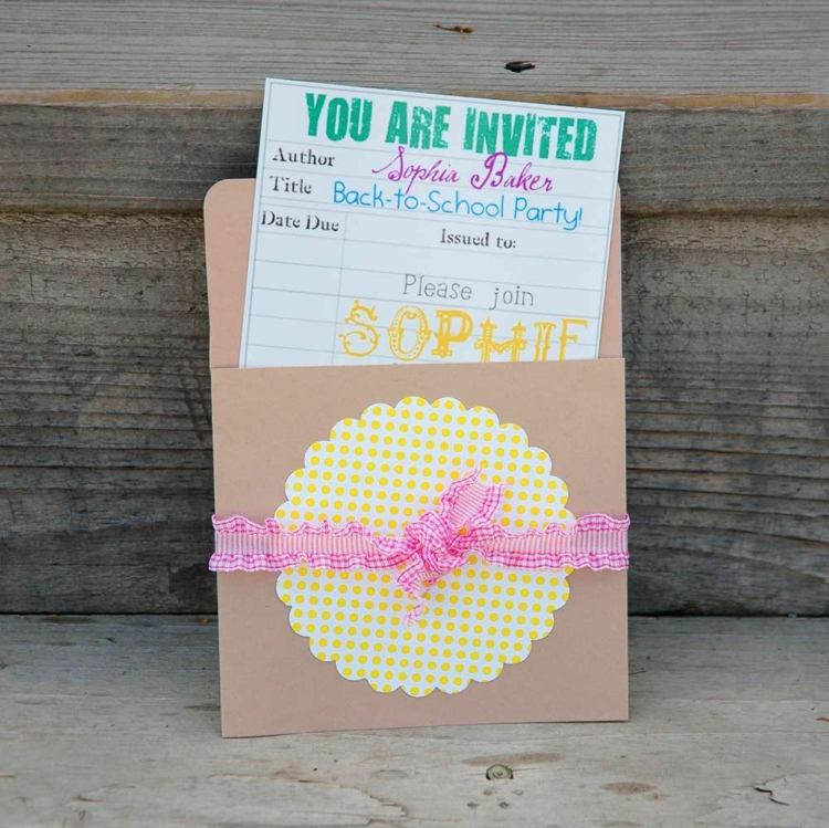 nápady na párty pre školský úvod pozývajte