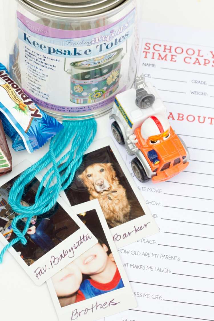 nápady na darčeky späť do školy časová kapsula späť do školy