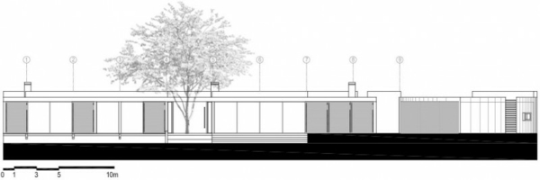 Pôdorysný bočný pohľad na ekologickú architektúru