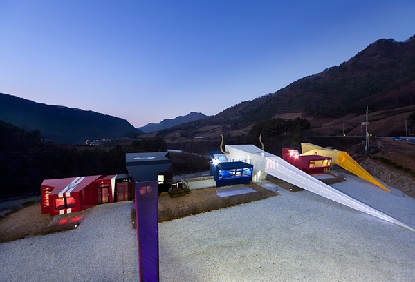 dizajnérske penzióny na zadnej strane s moderným interiérom