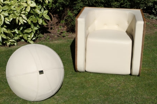 kreslo biely vypínač nábytku dizajn od Ellen Ectors