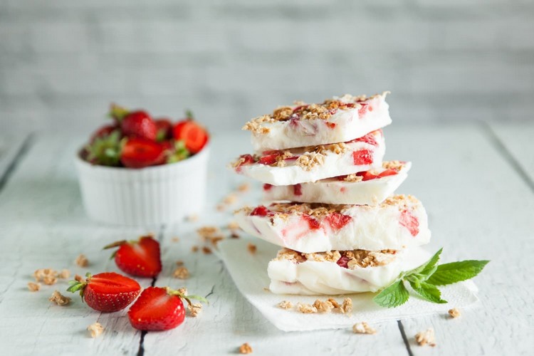 Recept na mrazený jogurt Jogurtové tyčinky so zmrzlinou