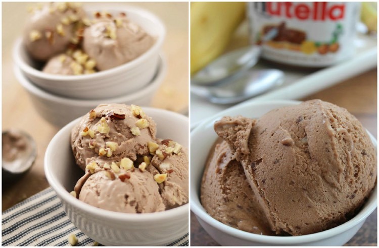 Vyrobte si vlastnú zmrzlinu-bez-zmrzlinového stroja-nutellovej-čokolády