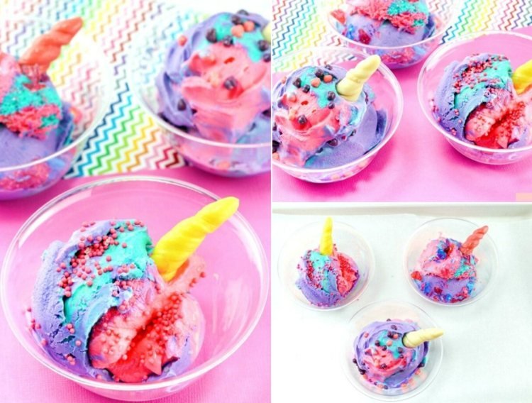 Vyrobte pre deti skvelé zmrzlinové poháre s jednorožcom s rohom zo žuvacích cukroviniek