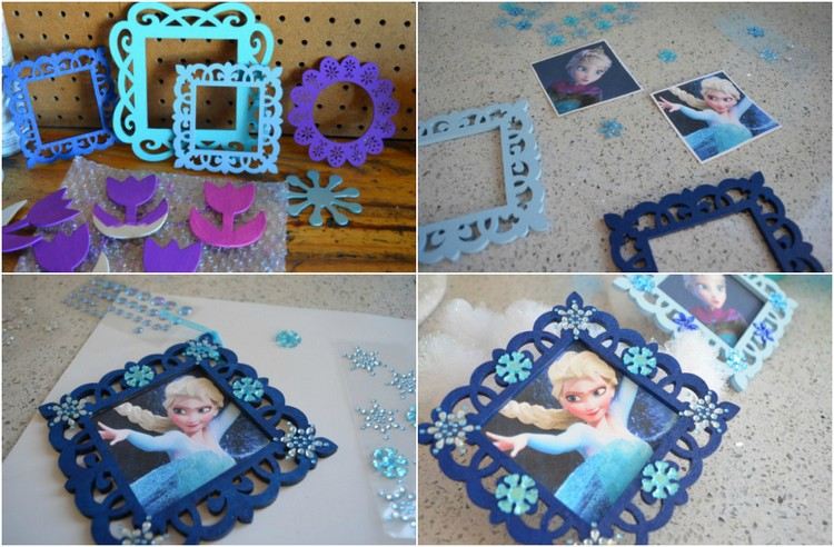 Vyrobte si z rámov obrazov dekorácie zo stromu ľadovej kráľovnej dekorácie stromčeka-drotár-rám-obrázku-vianočný-strom-dekorácie-ľadová kráľovná