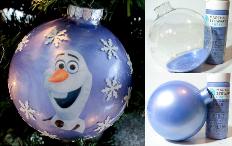 Olaf vyrába vianočné ozdoby na stromček ozdoby na stromček-drotár-vianočné gule-ozdoba-olaf-snehuliak