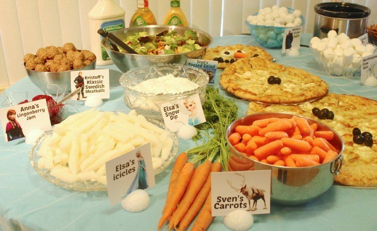 ľadová kráľovná-večierok-občerstvenie-bufet-znaky-zaujímavé-mená