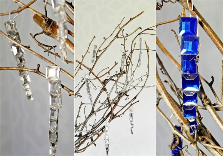 cencúľ dekorácia drotárske kamienky drôtené zimné