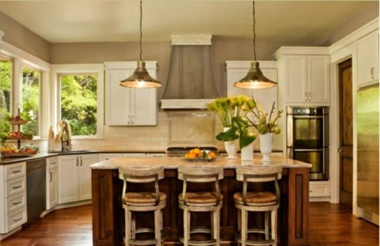 tradičný kuchynský ostrov