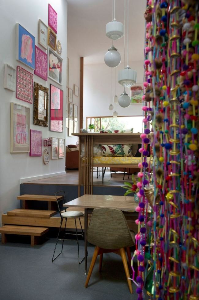 eklektická zmes štýlov nábytku z ružového dreva Marrickville House eklektický mix interiérových štýlov štýlov ružového dreva Marrickville House