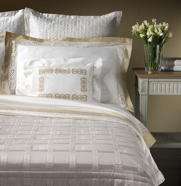 Biely vzor posteľnej bielizne Dea Gianna