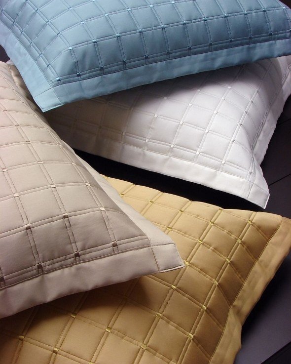 Vankúš biela béžová modrá piesková žltá Spálňa posteľnej bielizne