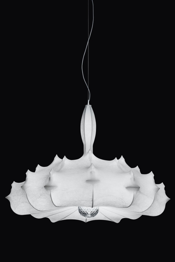 Elegantné závesné závesy na lampu z optiky podobnej hodvábu - iskrivý efekt krištáľovej gule