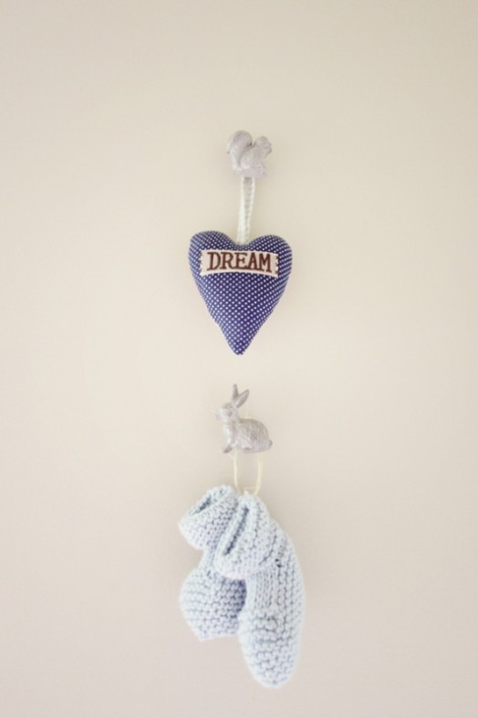 dekorácia spiacej škôlky v pastelových farbách