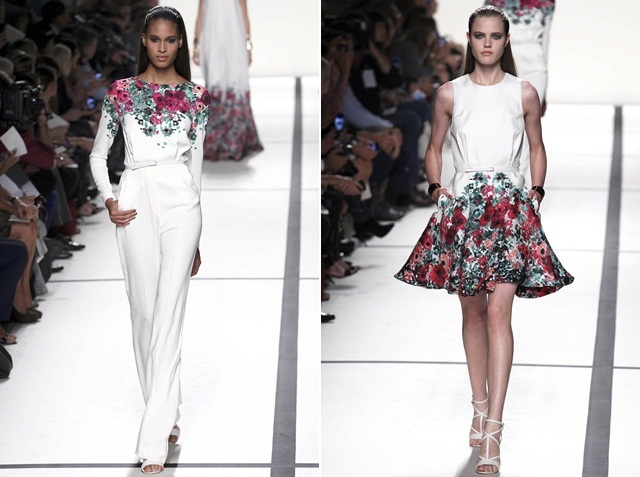 Kolekcia kvetinových vzorov leto 2014 Elie Saab