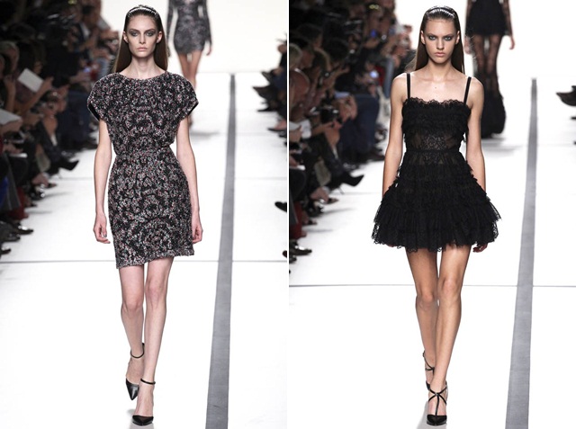 krátke moderné štýlové dámske oblečenie Elie Saab jar 2014
