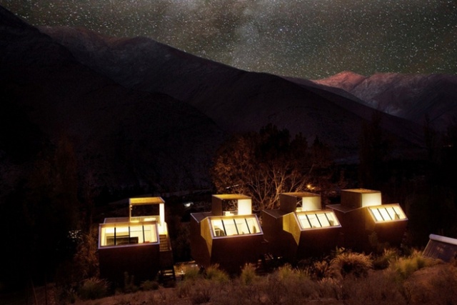 elqui domos hotel chile rdm arquitectura kabíny presklená strecha