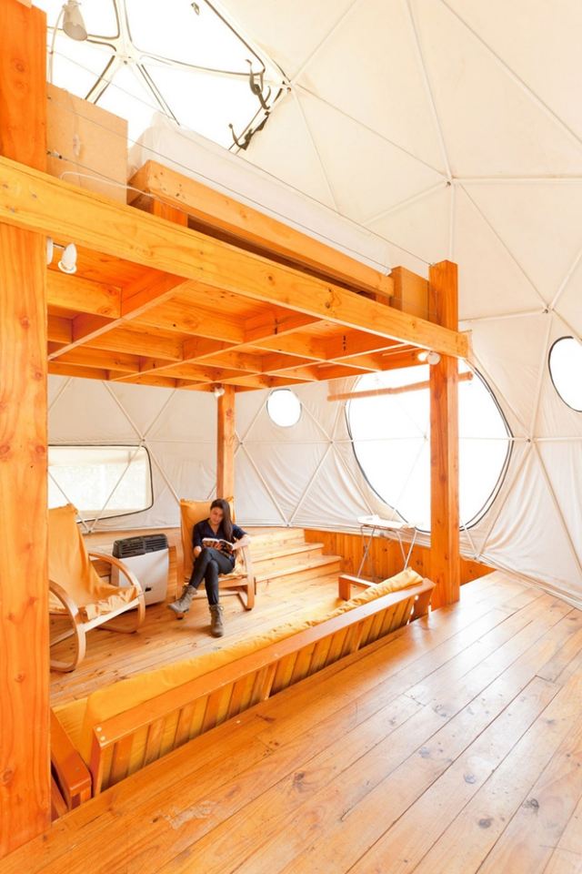 prázdninové domy elqui domos drevený strop relaxácia