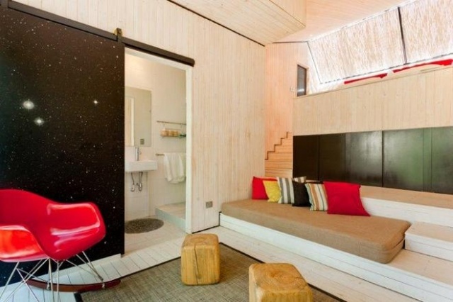 elqui domos astronomický dizajn interiérové ​​vybavenie hotela posuvné dvere