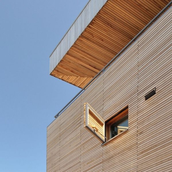 Drevená fasáda Stadtvilla-Rieteiland Oost