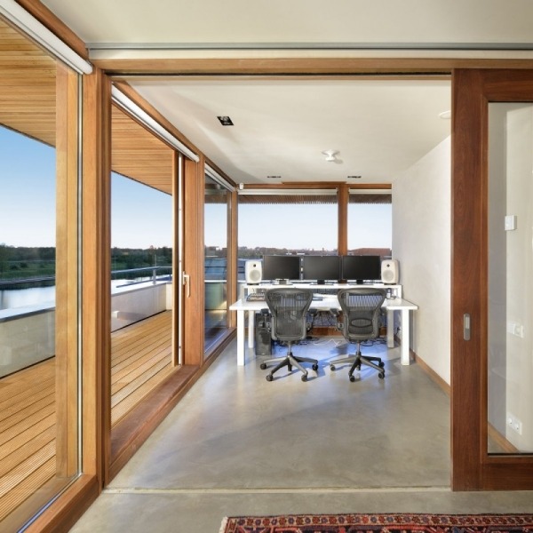 Dizajn domácej kancelárie-rodinný dom Egeon-Amsterdam Oost