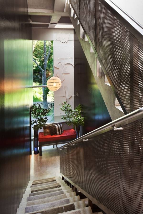 Schodisko modernej zelenej architektúry USA