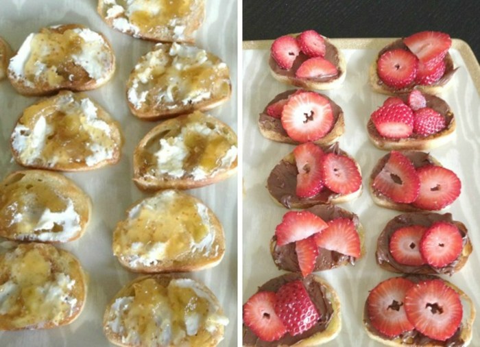 Crostini s jahodovým figom a kozím syrom Figovo-kozia klobása s jahodovým crostini