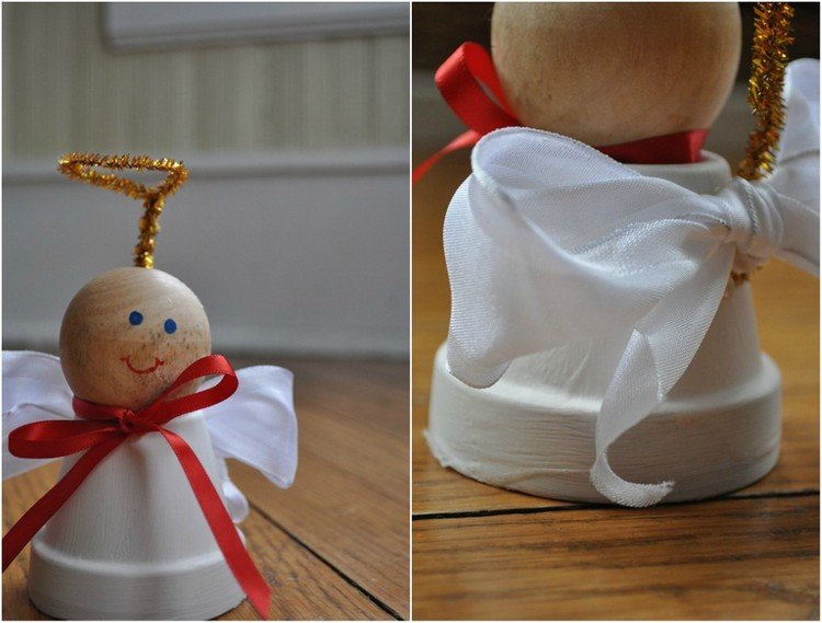 anjel drotár hlinený hrniec luk drevo korálkový čistič rúrok