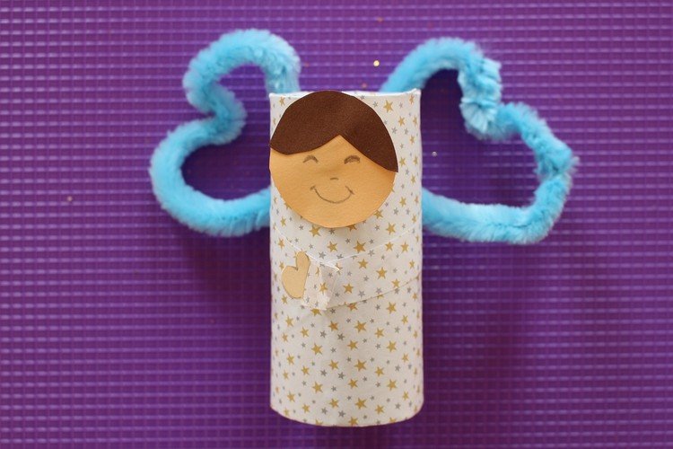 drotár toaletný papier anjel diy nápad deti