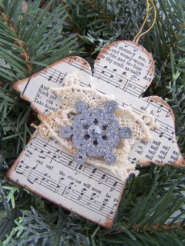 Papierový anjelský vianočný shamuck adventný kalendár Zdobenie gombíkov na adventnom kalendári