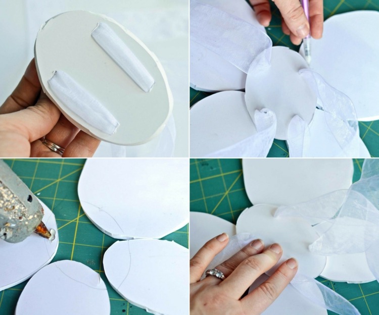 Anjelské krídla sú uviazané na rukách Tinker anjelské krídla kostým-doplnok-nápad-krídlo-biele