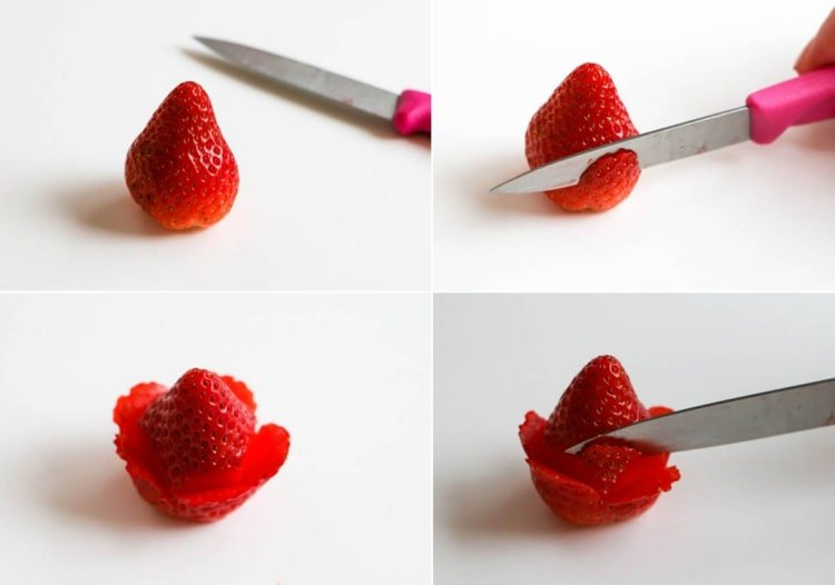 Vyrobte si ruže z jahôd sami - jednoduchý návod pre začiatočníkov