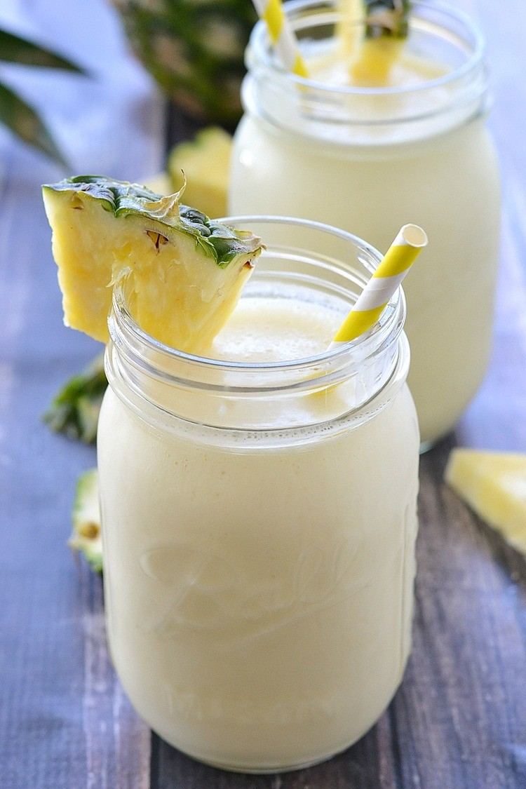 recept na osviežujúce nealkoholické nápoje pina colada