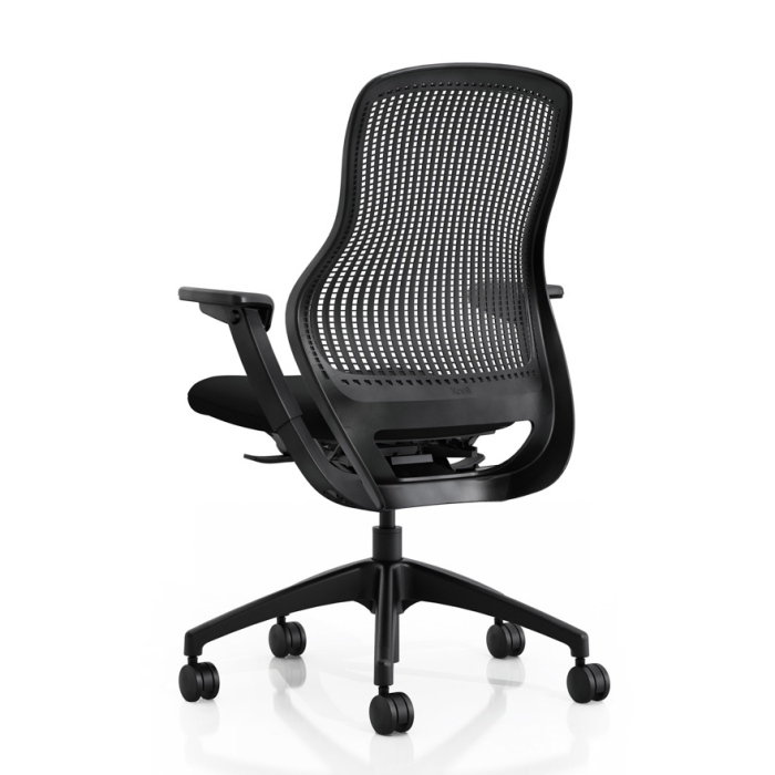 ergonomická kancelárska stolička-operadlo-čierna-sieťovina-ReGeneration-Knoll®2