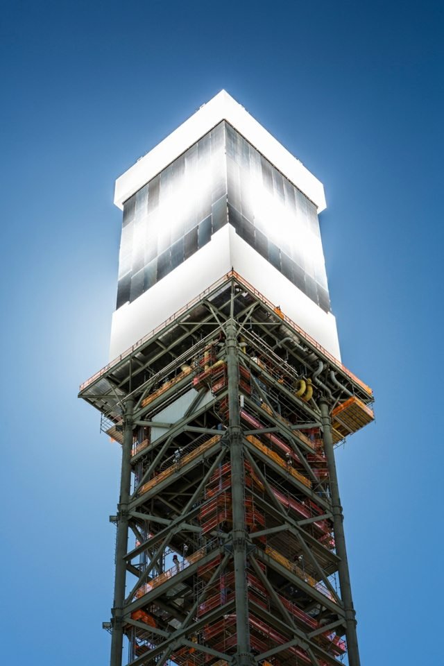 Turbínové kotly vyrábajú alternatívy elektriny slnečnú energiu Výroba elektrickej energie Alternatívy slnečnej energie USA solárny park