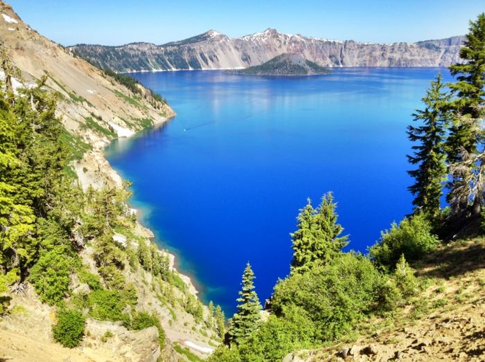 Riasa AFA pochádza z tohto kráterového jazera v Oregone riasy jazero klamath usa oregon farma poľnohospodárstvo