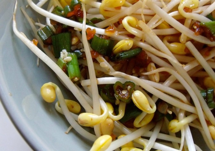 Zdravá strava so šalátmi zo zeleniny a klíčkov šalátová kapusta klíčky sadenice zdravé jedlo