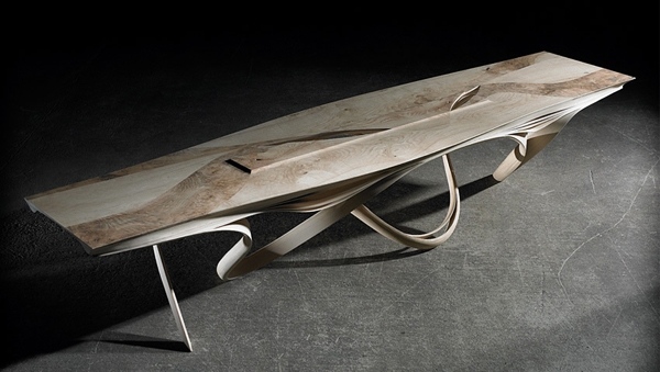 jedálenský stôl designový drevený nábytok joseph walsh jedálenský stôl dizajnérsky drevený nábytok od Josepha Walsha