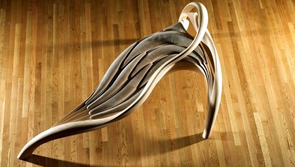 dvojmiestny dizajnový drevený nábytok od Josepha Walsha