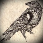 varjú tetoválás a kezén 2