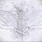 Holló tetoválás a vállán 1