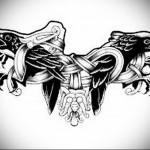 Odin Raven Tattoo Sketch 2