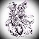 Egy érdekes példa egy katonai tetoválás vázlatára - a rajz alkalmas a légierő hadsereg tetoválására