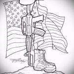 A hadsereg tetoválásának vázlatának hűvös változata - a rajz alkalmas hadsereg tengeri tetoválásához